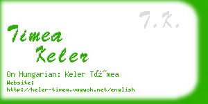 timea keler business card